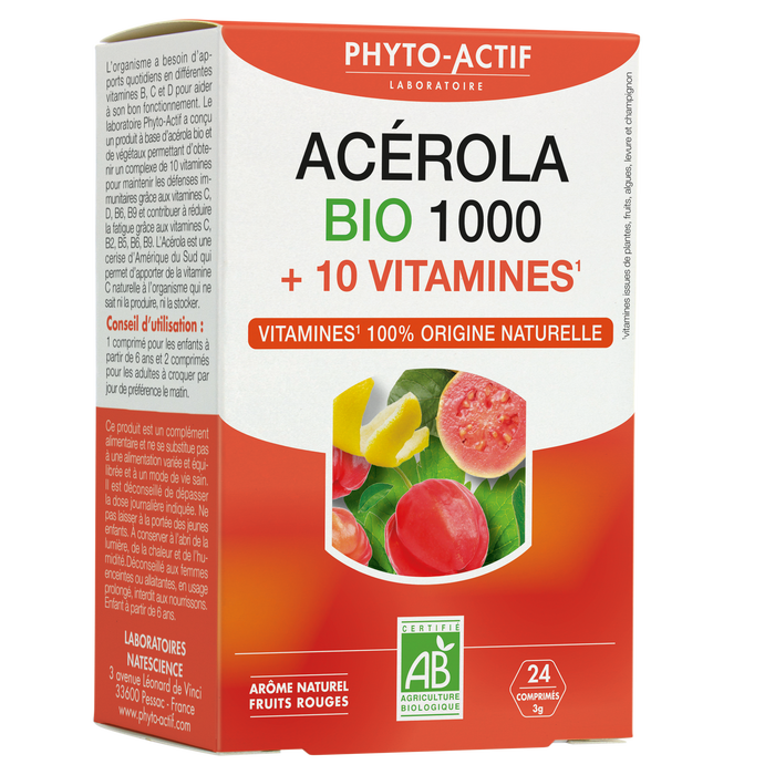 Boho Cosmetics Acérola Bio 1000 + 10 Vitamines