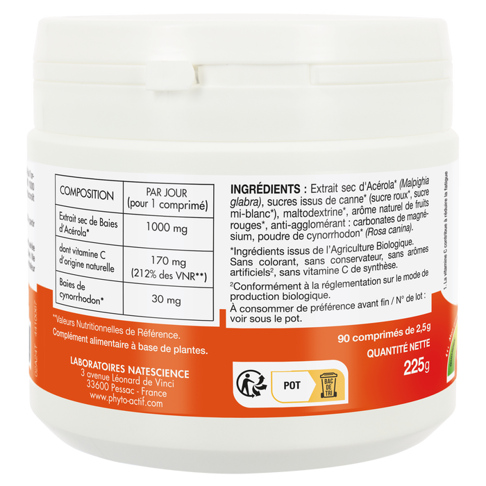 Boho Cosmetics Acérola Bio 1000 33% Offerts