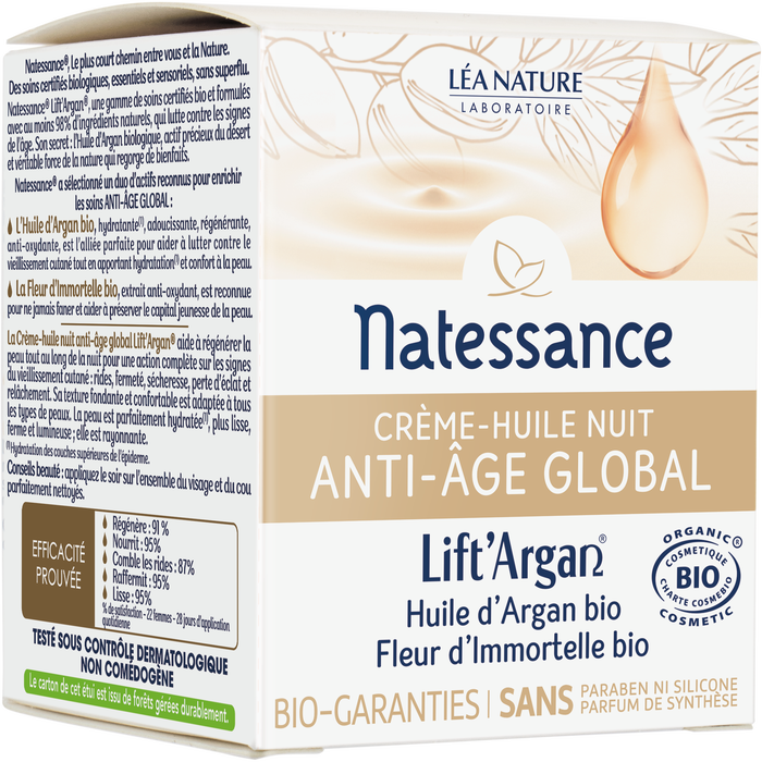 Boho Cosmetics Crème-huile Nuit Anti-âge Global