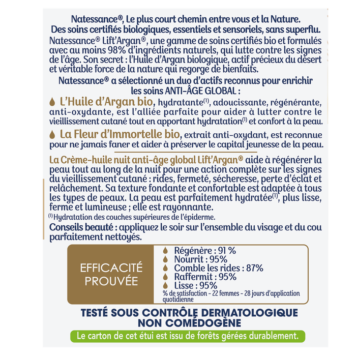 Boho Cosmetics Crème-huile Nuit Anti-âge Global