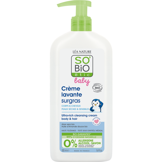 boho cosmetics Crème lavante surgras - SO'BiO étic