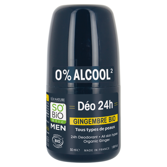 boho cosmetics Déo Men 24h Gingembre - SO'BiO étic