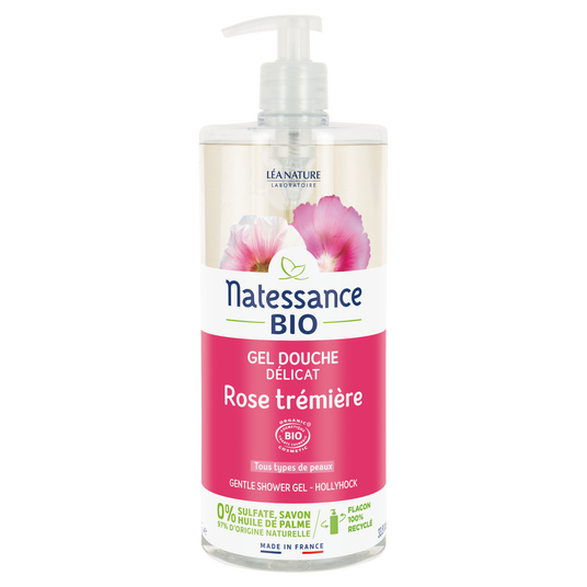 boho cosmetics Gel douche délicat Rose trémière