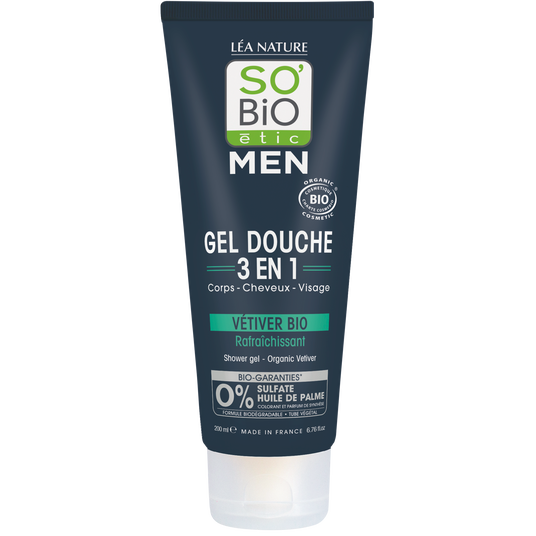 boho cosmetics Gel Douche Vétiver bio - SO'BiO étic