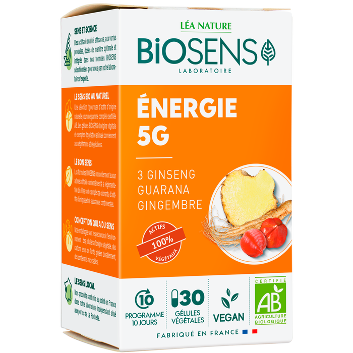 Boho Cosmetics Gelule Vegetale Energie 5G - Biosens