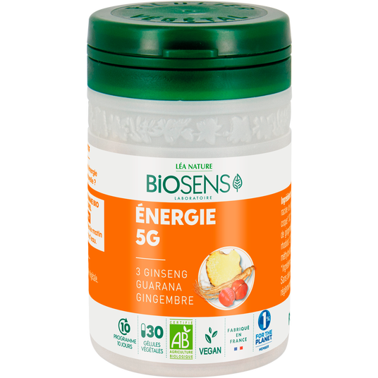boho cosmetics Gelule vegetale Energie 5G - Biosens