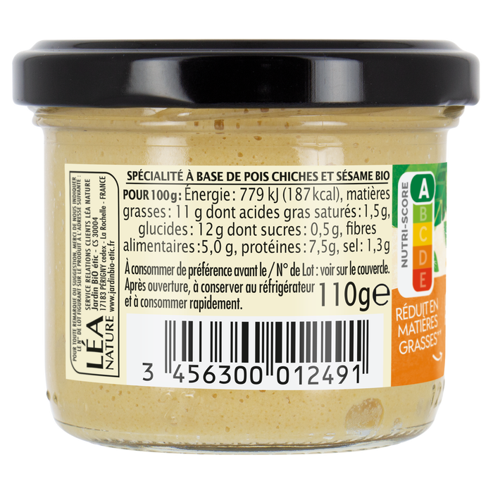 Boho Cosmetics Houmous Citron Bio - Jardin Bio Étic