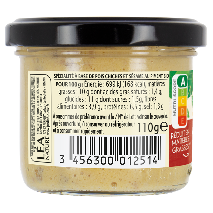 Boho Cosmetics Houmous Piment Doux - Jardin Bio Étic