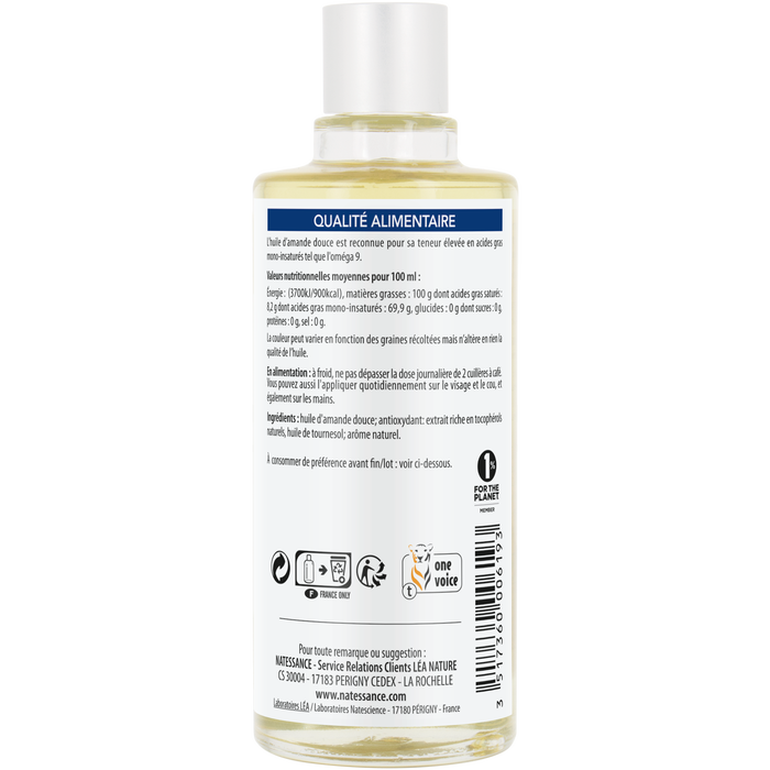 Boho Cosmetics Huile Amande Douce - 50ml Natessance