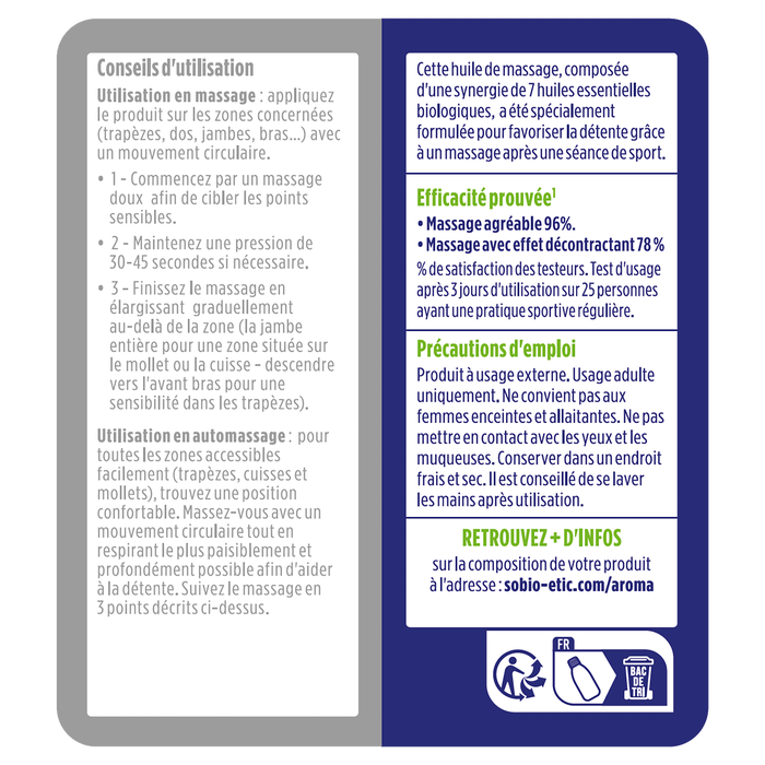 Boho Cosmetics Huile De Massage Ostéo+ - So'BiO étic