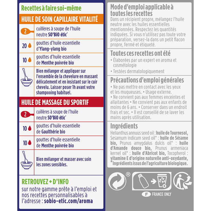 Boho Cosmetics Huile Neutre - LEA NATURE SO BiO étic