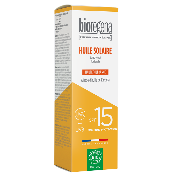 Boho Cosmetics Huile Solaire SPF15 90ml - Bioregena
