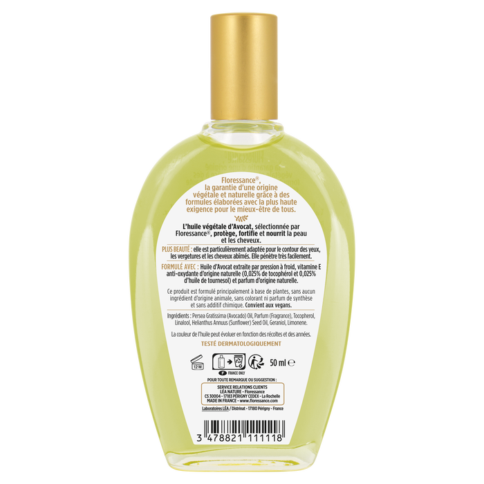 Boho Cosmetics Huile Végétale Avocat - Floressance