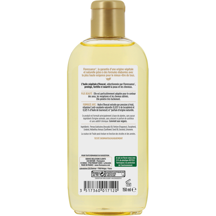 Boho Cosmetics Huile Végétale Avocat - Floressance