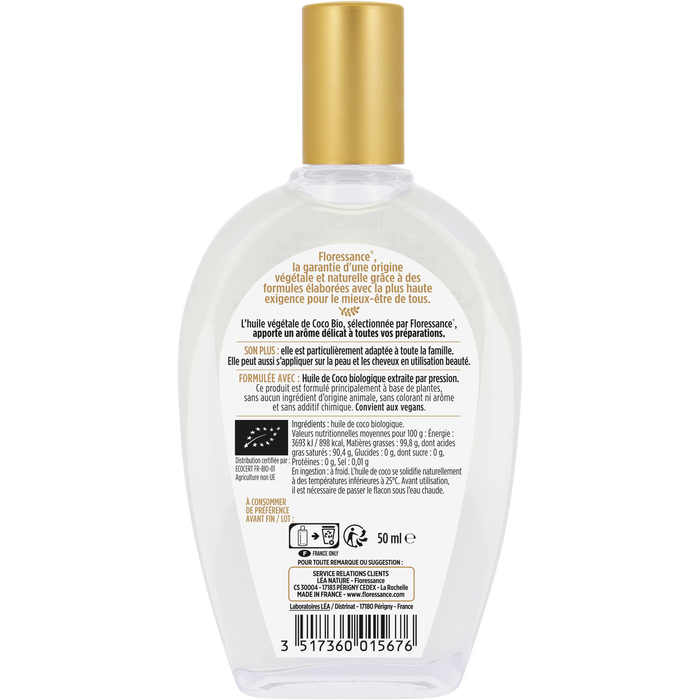Boho Cosmetics Huile Végétale Coco Bio - Floressance