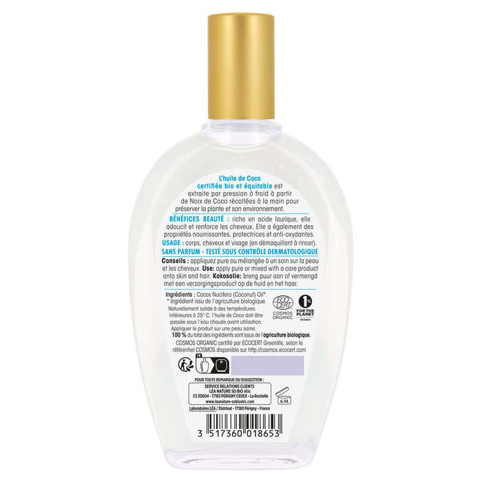 Boho Cosmetics Huile Végétale Coco - SO'BiO étic