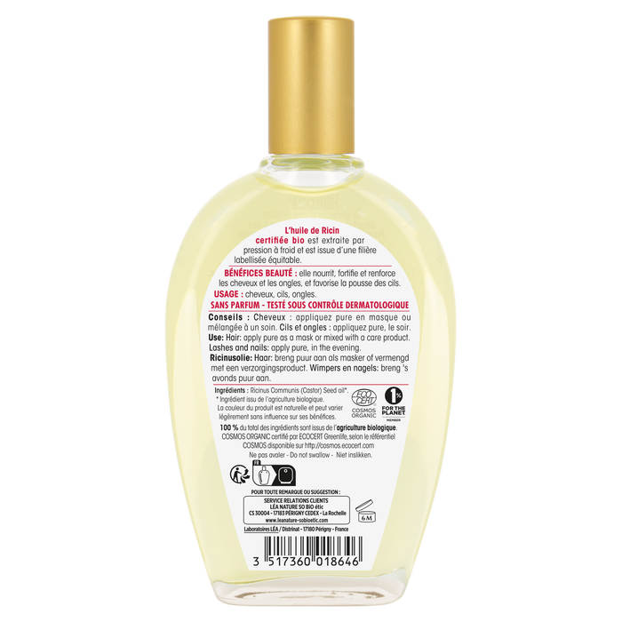 Boho Cosmetics Huile Végétale Ricin - SO'BiO étic