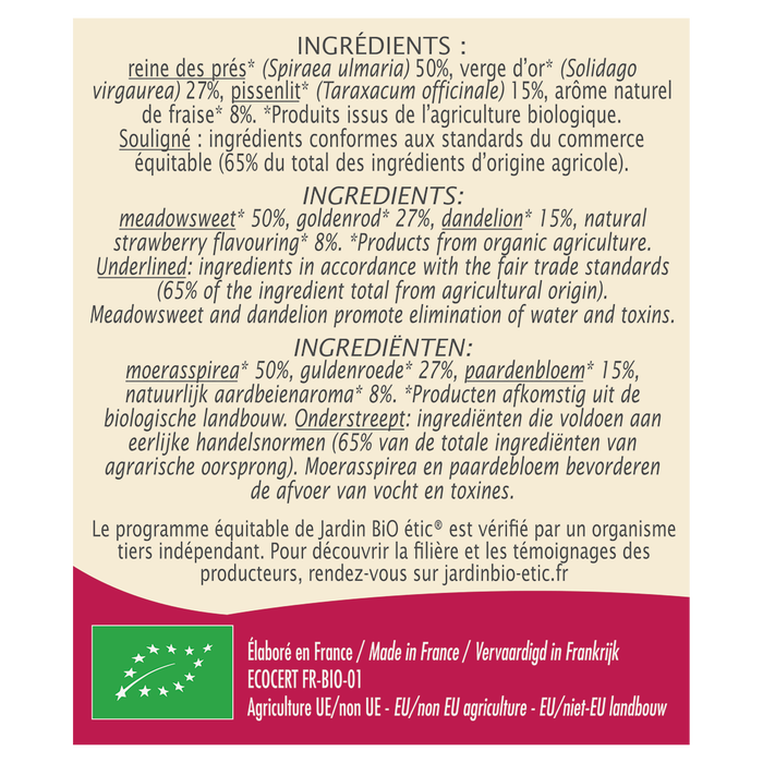 Boho Cosmetics Infusion Draineur - Jardin Bio Étic