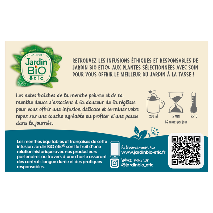 Boho Cosmetics Infusion Menthes De France Réglisse