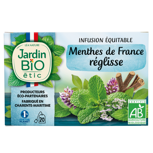 boho cosmetics Infusion Menthes de France Réglisse boho cosmetics Infusion Menthes de France Réglisse