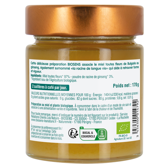 Boho Cosmetics Miel Et Ginseng Vigueur - Biosens