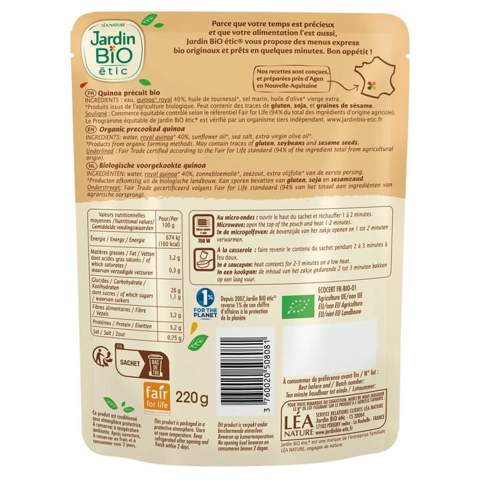 Boho Cosmetics Quinoa Nature Bio - Jardin Bio Étic