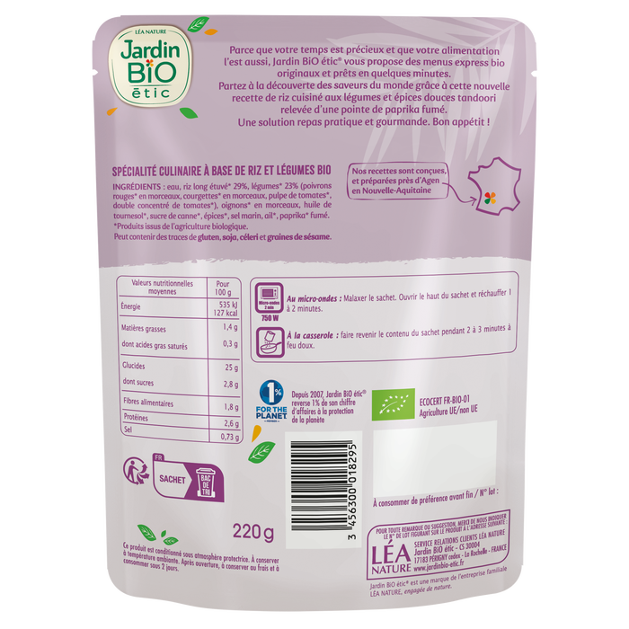 Boho Cosmetics Riz Tandoori - Jardin BiO étic