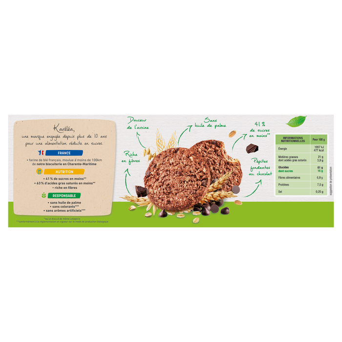 Boho Cosmetics Sablés Avoine Choco Bio - Karéléa