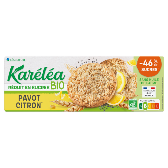 boho cosmetics Sablés Pavot Citron bio - Karéléa