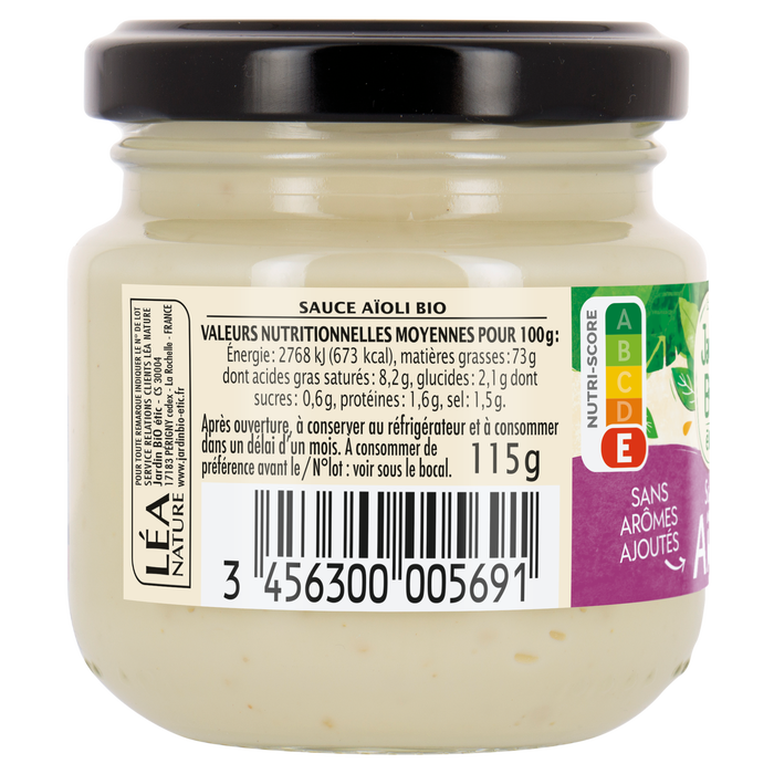 Boho Cosmetics Sauce Aïoli - Jardin Bio Étic