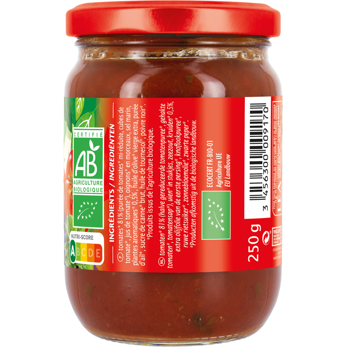 Boho Cosmetics Sauce Tomate à La Provençale - 250G
