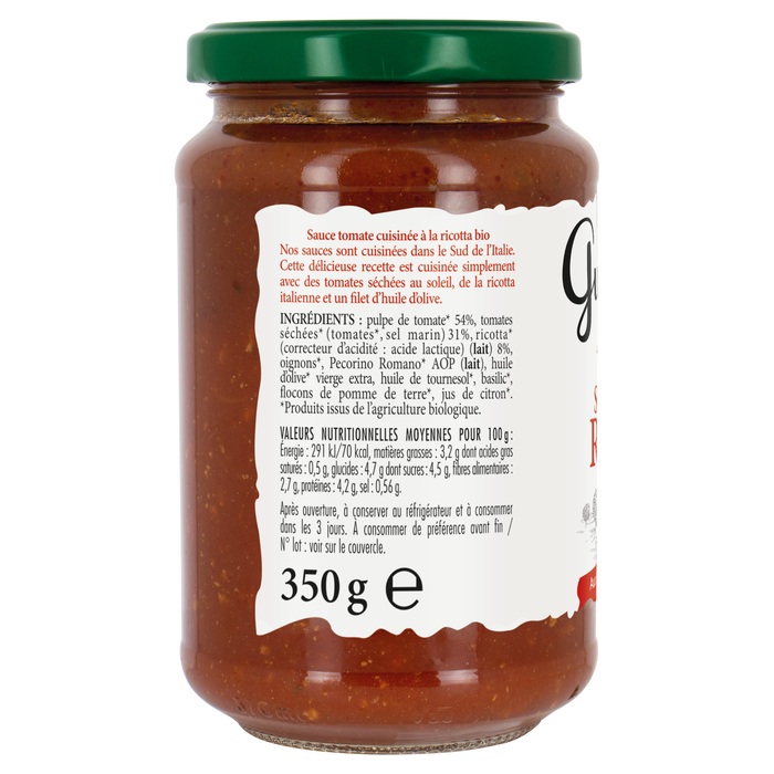 Boho Cosmetics Sauce Tomate Ricotta - Gusti Amo Bio