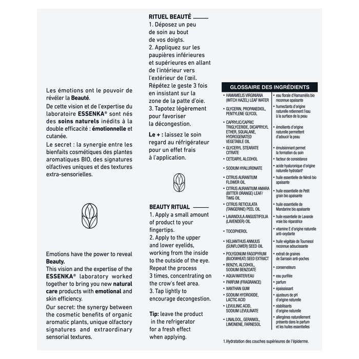 Boho Cosmetics Soin Regard Défatiguant - Essenka