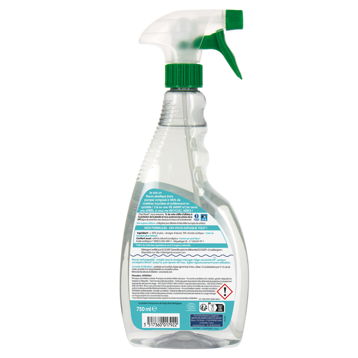 Boho Cosmetics Spray Vinaigre Eucalyptus 10° - Biovie