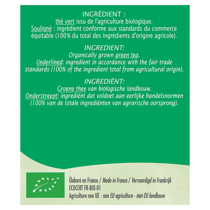 Boho Cosmetics Thé Vert Doux - Jardin Bio Étic