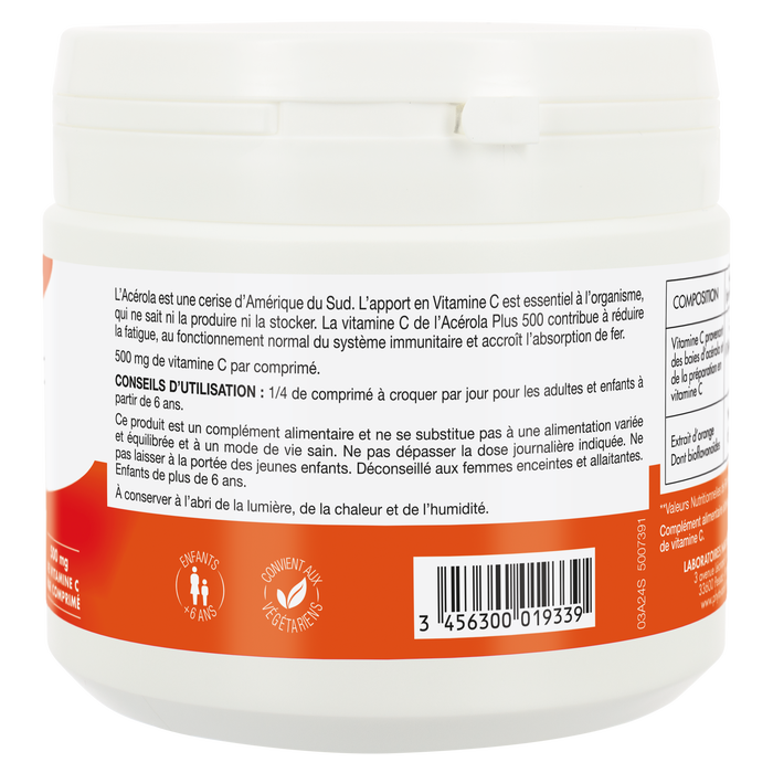 Boho Cosmetics Vente Acérola Plus 500 - Vitalité