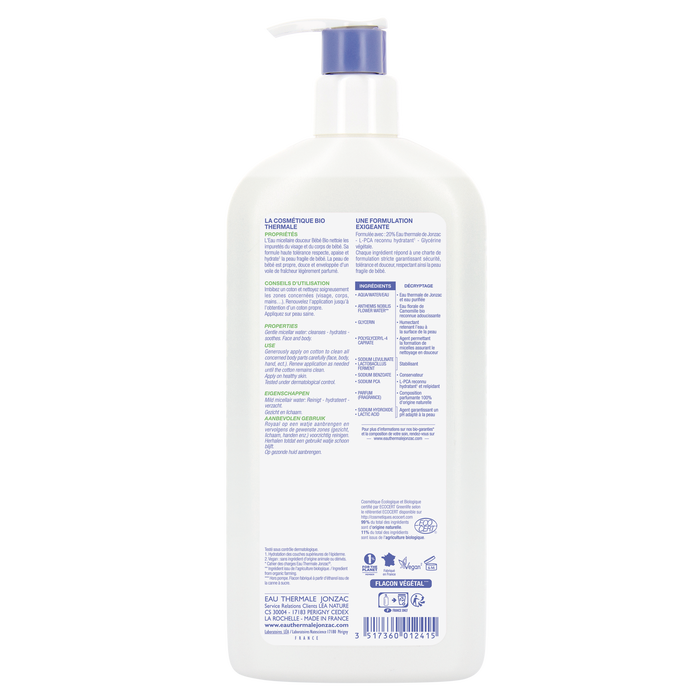 Boho Cosmetics Vente Eau Micellaire Douceur - Bébé