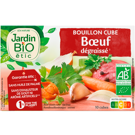 boho cosmetics Bouillon cube boeuf dégraissé - Jardin Bio Étic