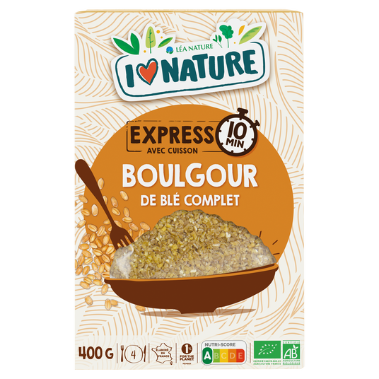 boho cosmetics Boulgour de blé complet bio 400g - I Love Nature