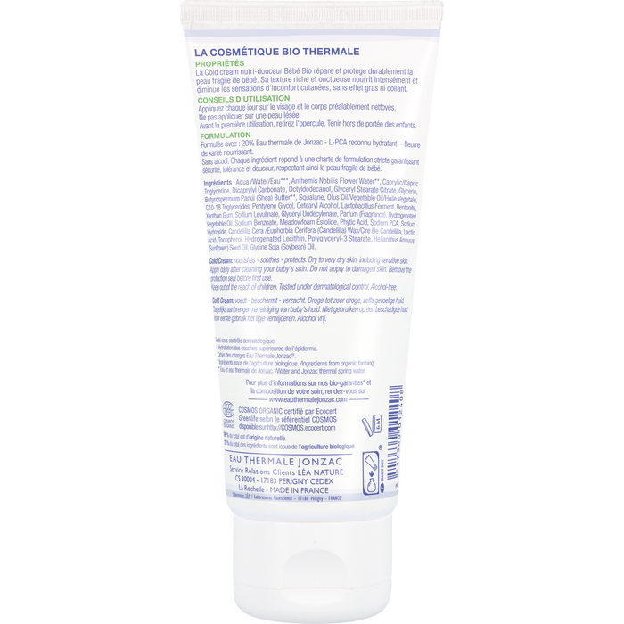 Boho Cosmetics Cold Cream Nutri-douceur Bio - Eau Thermale Jonzac