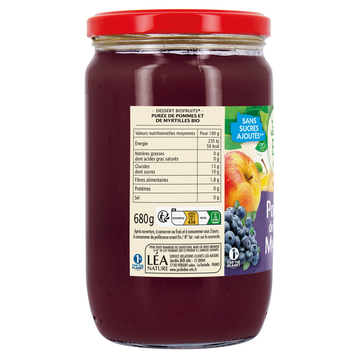 Boho Cosmetics Compote Pomme Myrtille Bio - Jardin Bio Étic