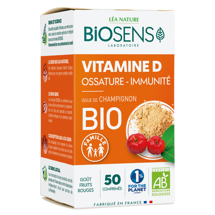 Boho Cosmetics Comprimé à Croquer Vitamine D De Champignon - Biosens