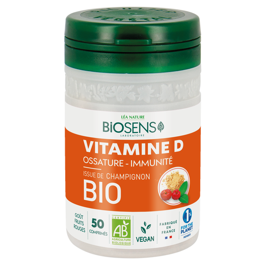 boho cosmetics Comprimé à croquer Vitamine D de Champignon - Biosens