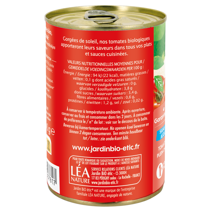 Boho Cosmetics Concassé De Tomates Sans Sel Ajouté 400g - Jardin BiO étic