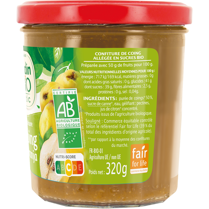 Boho Cosmetics Confiture Coing - Variété Wranja Bio - Jardin Bio Étic