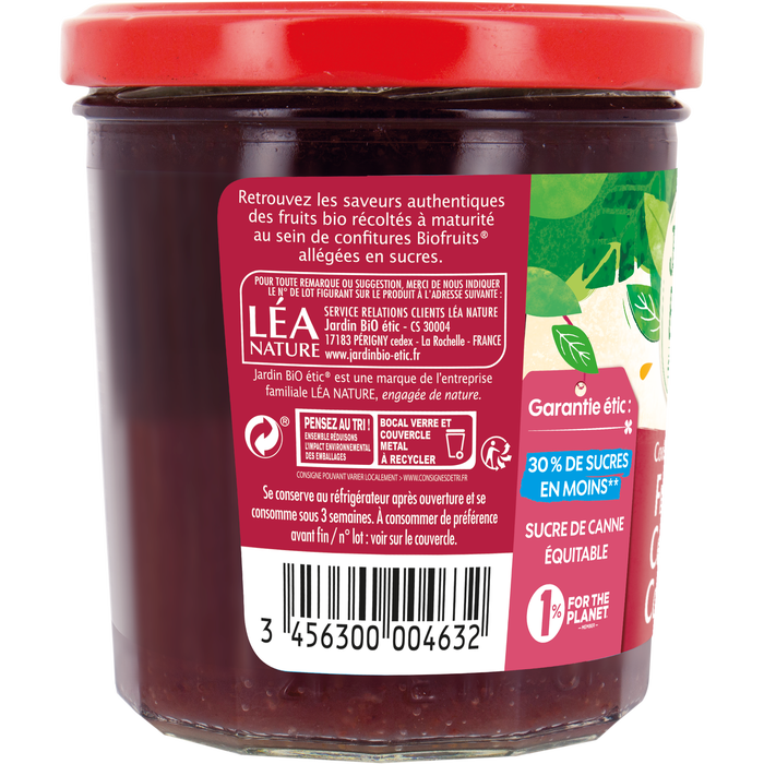 Boho Cosmetics Confiture Extra Fraise Cerise Cassis Bio - Jardin Bio Étic
