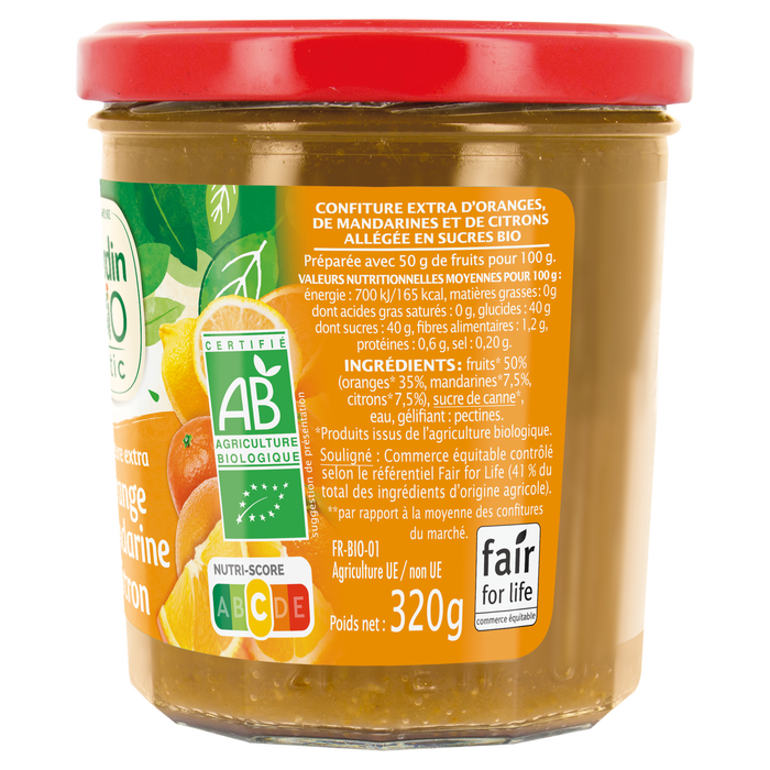 Boho Cosmetics Confiture Extra Orange Mandarine Citron Bio - Jardin Bio Étic