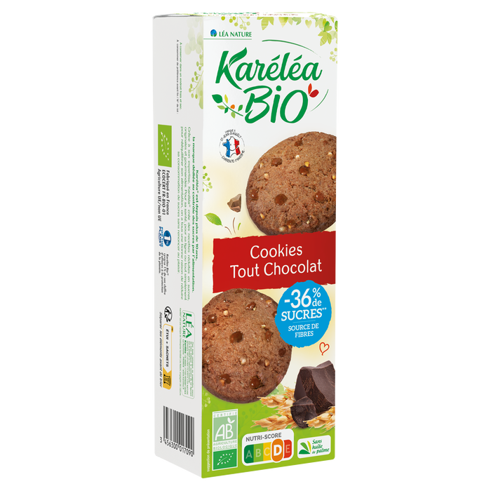 Boho Cosmetics Cookies Tout Choco Réduits En Sucres BIO - Karéléa