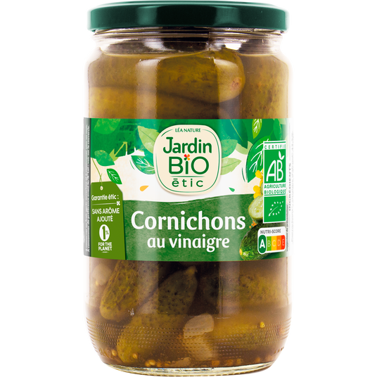 boho cosmetics Cornichons au vinaigre de cidre Bio - Jardin Bio Étic