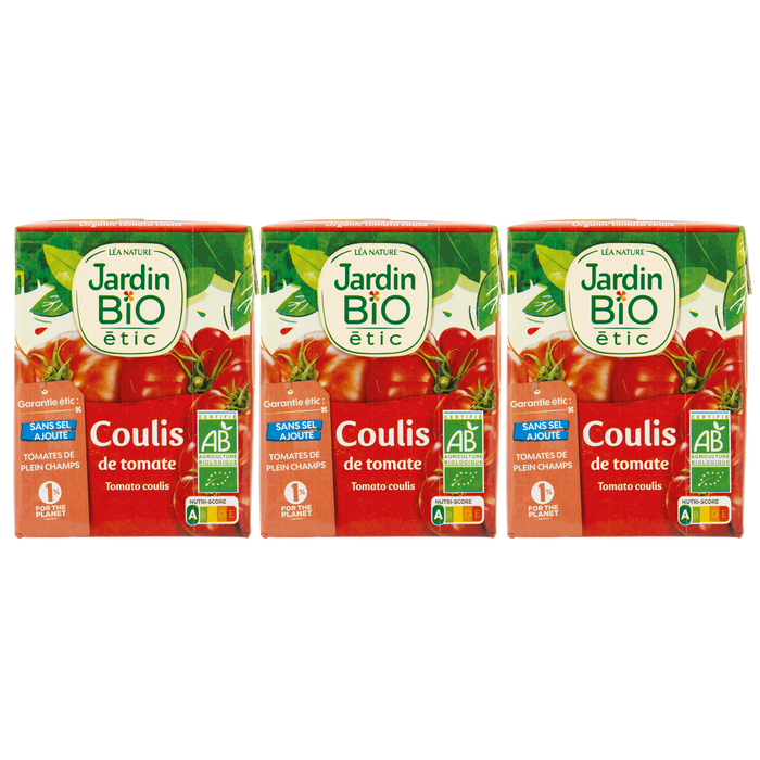 Boho Cosmetics Coulis De Tomate Sans Sel Ajouté - Lot De 3 - Jardin Bio Étic